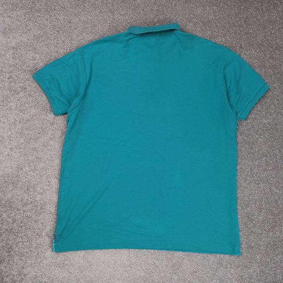 VTG Patagonia Logo Made in USA Large Blue Short Sleeve Collared Polo Shirt - Picture 2 of 10